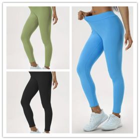 Women's Yoga Pants High Waist Lift High Elastic Tight Fitness Trousers (Option: Set1-2XL)