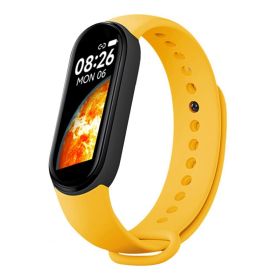 M7 Smart Watch Bluetooth Step Counting Sports Smart Bracelet Fitness Tracker Heart Rate Blood Pressure Sleep Monitor Smartwatch (Color: YELLOW, Ships From: Russian Federation)