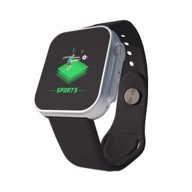 Usb Charging Fitness Tracker Bluetooth 4.0 Heart Rate Monitor Led Digital Sport Smart Watch For Andorid IOS 1.44 Inch Wristband (Color: 02, Ships From: China)