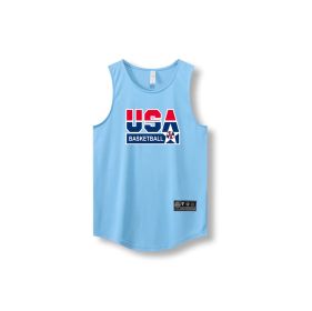 Loose Men Running Vest 2022 Outdoor street basketball Gym Sleeveless Letter Print Shirt Quick Dry Fitness Bodybuilding Tank Tops (Color: 870 vest4, size: XXXL)