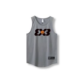 Loose Men Running Vest 2022 Outdoor street basketball Gym Sleeveless Letter Print Shirt Quick Dry Fitness Bodybuilding Tank Tops (Color: 870 vest19, size: M)