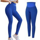 TIK Tok Leggings Women Butt Lifting Workout Tights Plus Size Sports High Waist Yoga Pants Small (size: Blue-S)