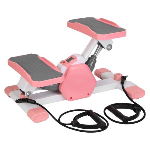 Mini Stepper Stair Stepper With Resistance Bands Quiet Workout Stepper with Digital Timer Max 330.7LBS Load for Home Mini Stepper Stair Stepper With Resistance Bands Quiet Workout Stepper with Digital Timer Max 330.7LBS Load for Home